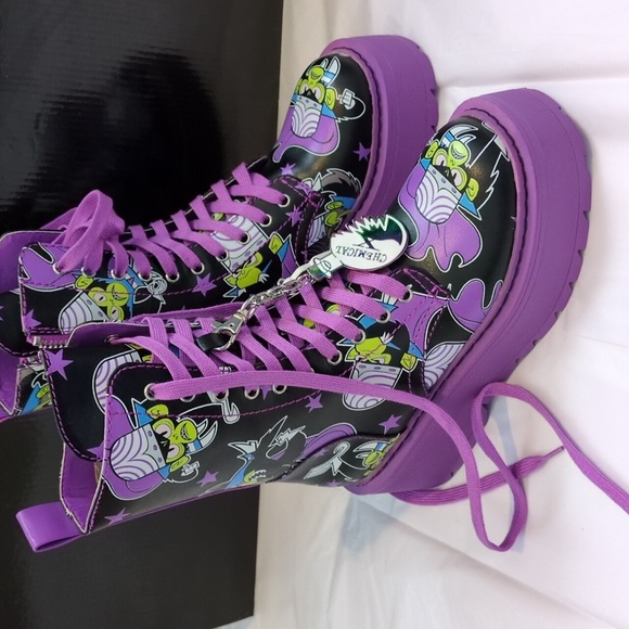 Vintage Power Puff Girls Mojo Jo Jo Combat Boots - Picture 5 of 16